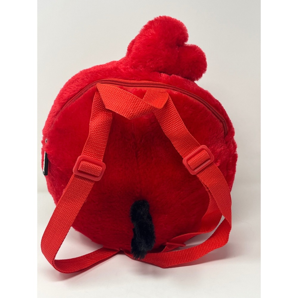 Angry Birds Red Bird Plush Backpack Rovio 2012 Accessory Innovations Red Furry - Picture 2 of 11